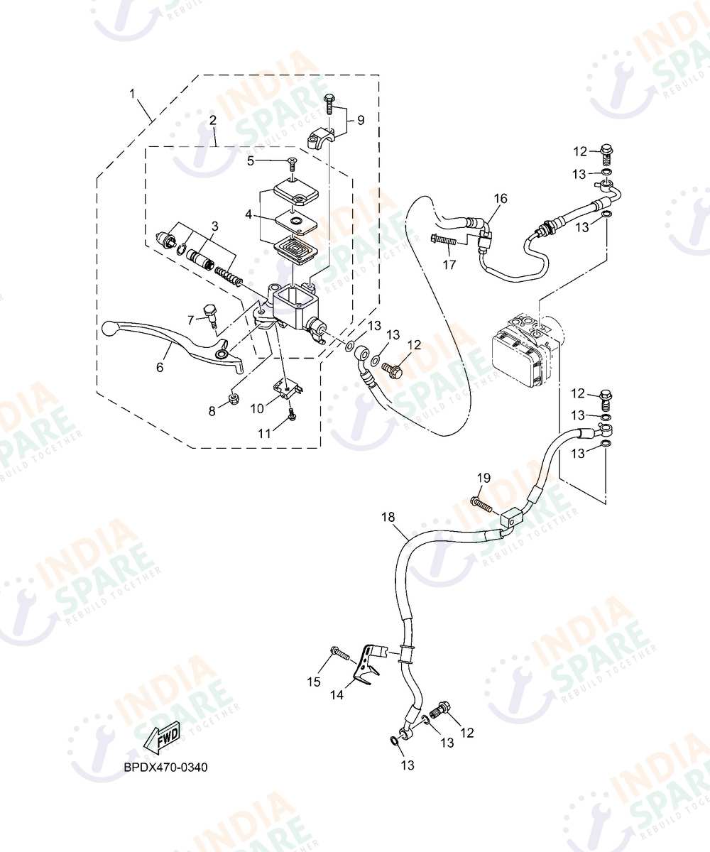 YAMAHA DM4B R15 V4 Series FRONT MASTER CYLINDER